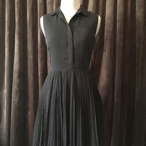 Button up collar dress